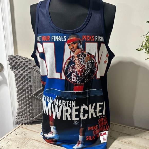 Mitchell & Ness SLAM Magazine Kenyon Martin #6 Tank Top- Large - Picture 1 of 7